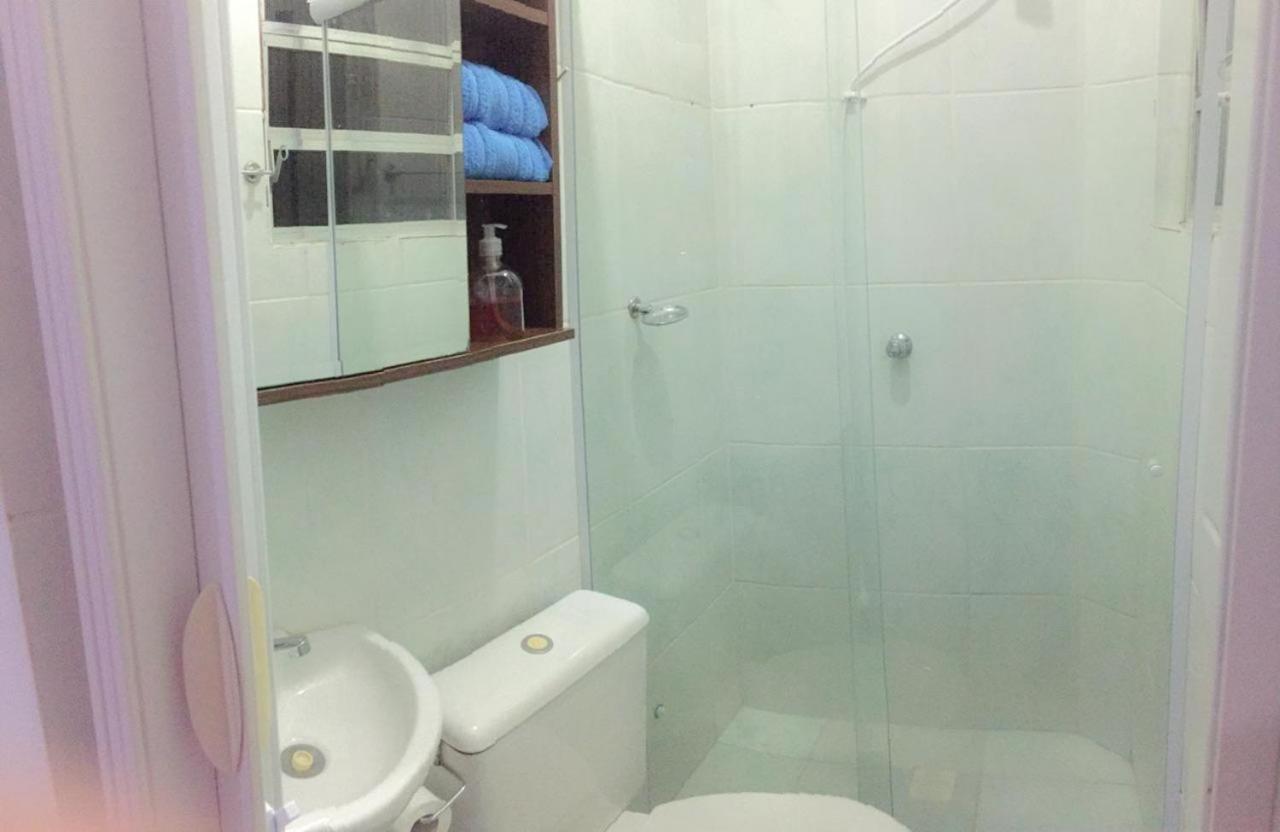 Апартаменты Residencial Kit Da Praia Сантос Экстерьер фото